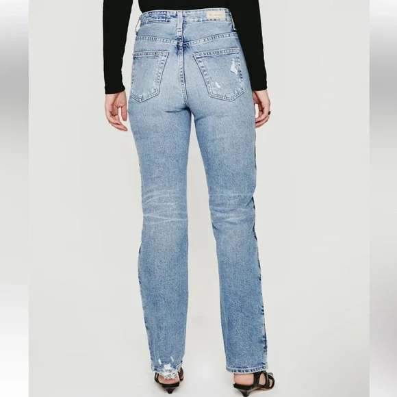 NWT AG ALEXXIS Straight Leg High-Rise Vintage Full Motion Stretch Jeans 32 - Picture 5 of 10